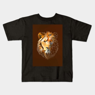 Low Poly Lion Kids T-Shirt